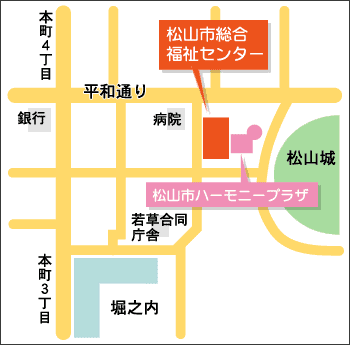 松山市総合福祉センター 拡大図